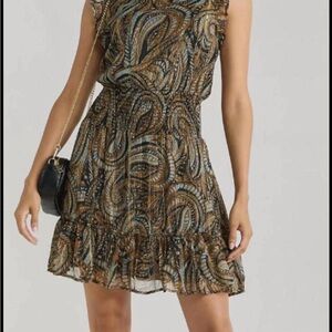 Elan Paisley Mini Dress